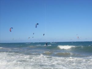 kite in water